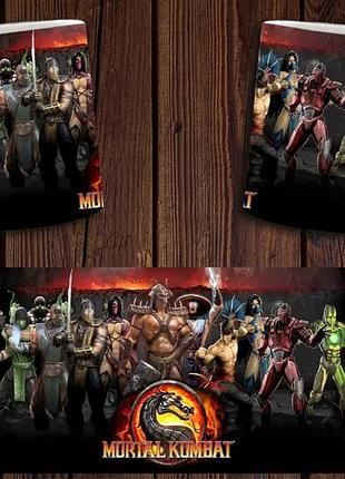 Чашка біла керамічна з принтом "mortal kombat" мортал комбат abc