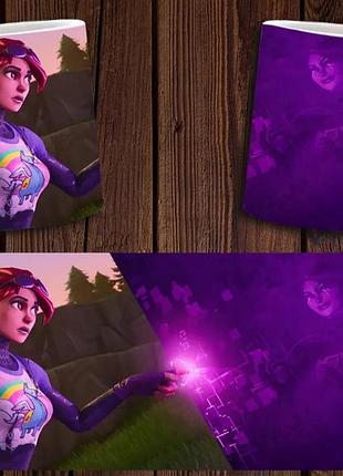 Чашка біла керамічна "fortnite" фортнайт abc