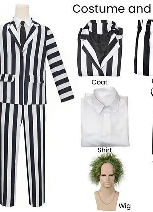 Костюм для косплея битлджус beetlejuice michael keaton rodana (xl)