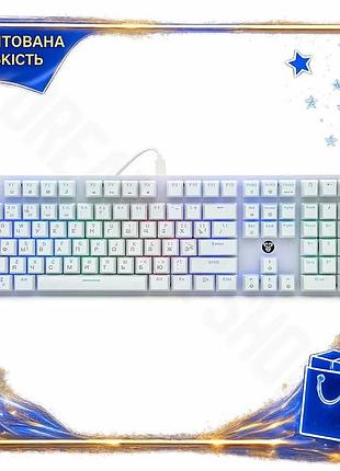 Dm клавиатура usb fantech спецификация 2.2 механическая 108 клавиш белая для игр и работы геймерская к spe|lz