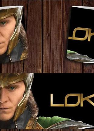 Чашка біла керамічна з принтом "локі" loki abc