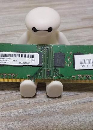 Оперативная память 4gb micron 2rx8 ddr3-1600mhz pc3-12800u (intel/amd)