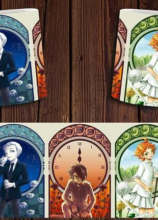 Чашка белая керамическая "обещанный неверленд" the promised neverland abc