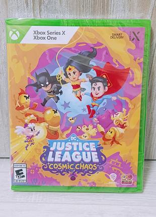 Диск з грою justice league cosmic chaos до xbox one/series x / новий