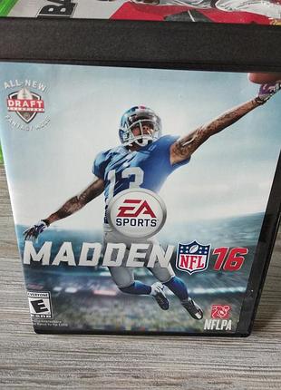 Диск з грою регбі madden nfl 16 для xbox one (іксбокс ван s/x)