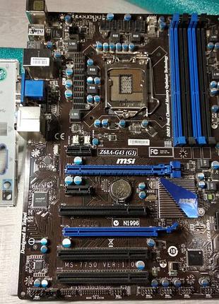 Материнская плата msi z68a-g43 (g3) сокет 1155 (s1155, intel z68, pci-ex16)