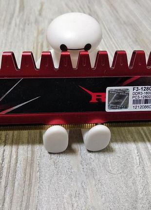 Игровая оперативная память 4gb g.skill ripjawsx ddr3-1600 mhz pc3-12800u (intel/amd)