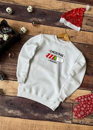 Зимний новогодний свитшот ❄️ xxl