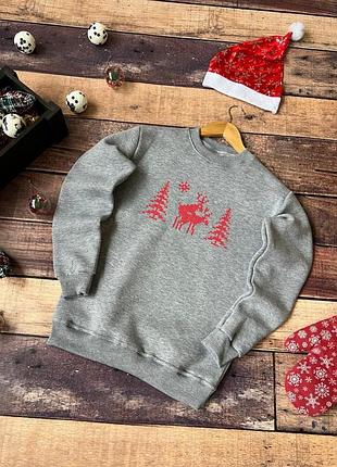 Зимний новогодний свитшот ❄️ xxl