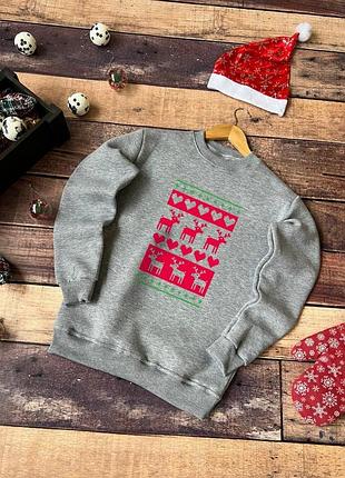 Зимний новогодний свитшот ❄️ xxl