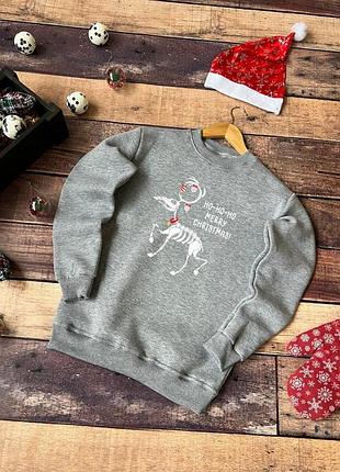 Зимний новогодний свитшот ❄️ xxl