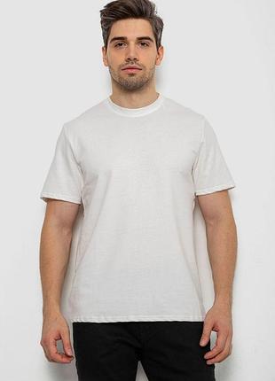 Футболка мужская однотонная, цвет молочный, 238r155