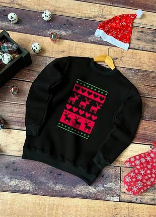 Зимний новогодний свитшот ❄️ xxl
