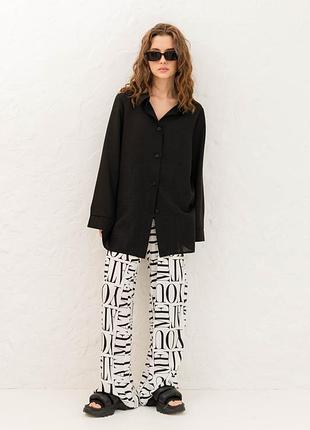 Черная рубашка l-xl