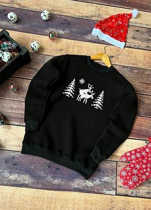Зимний новогодний свитшот ❄️ xxl
