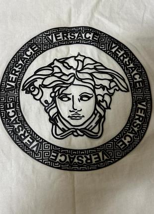 Оригинальная футболка versace medusa logo white (коллекция 2019)
