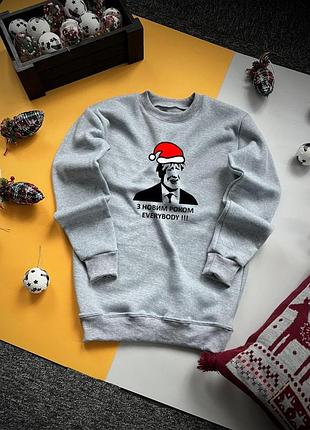 Зимний новогодний свитшот ❄️ xxl