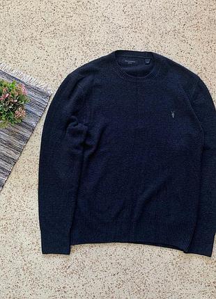 Vintage japanese allsaints mini logo wool sweater светр світшот чоловічий оллсеінтс оригінал маленьке лого японія