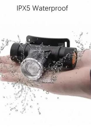 Светодиодный фонарь на лоб, портативный налобный фонарик, led headlamp налобный фонарь pf-39