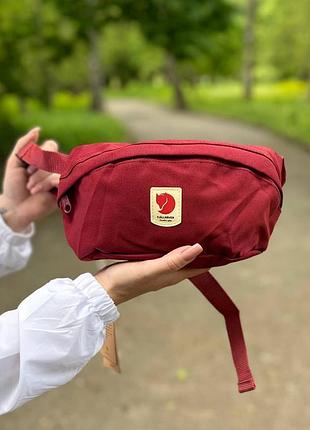 Женская сумка бананка на пояс fjallraven kanken из ткани не промокает канкен