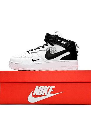 Жіночі кросівки nike air force 1 high utility white black
