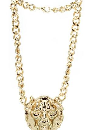 Подвеска для женщин "lion necklace" с головой льва nly