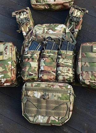 Плитоноска gen.9 під плити 25*30, бокові кармани 15*30 + 4 підсумків мультикам