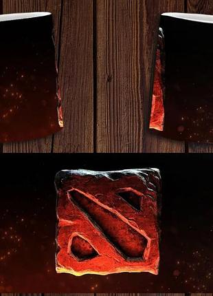 Чашка біла керамічна "dota 2" дота 2 abc