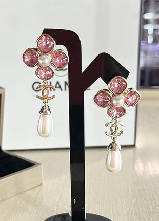 Сережки chanel,перлини