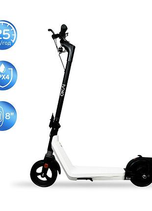 Электросамокат складной okai zippy es50c black 250/500w 5.2ah скорость 25 км/ч пробег до 25 км колеса 8" нагрузки 75 кг