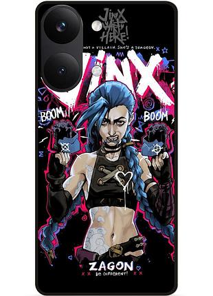 Силіконовий чохол бампер для xiaomi poco x8 pro max з картинкою arcane аркейн
