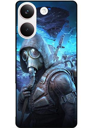 Силіконовий бампер чохол для xiaomi poco x8 pro з малюнком stalker сталкер