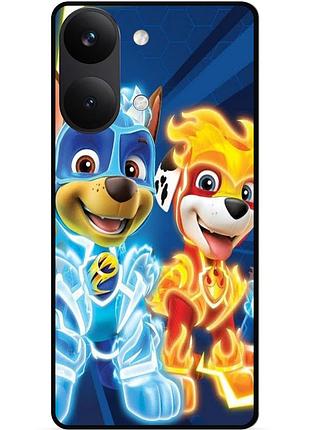Силіконовий чохол бампер для xiaomi poco x8 pro max з малюнком щенячий патруль