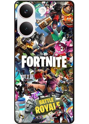Силіконовий чохол бампер для xiaomi poco x8 pro з картинкою fortnite фортнайт