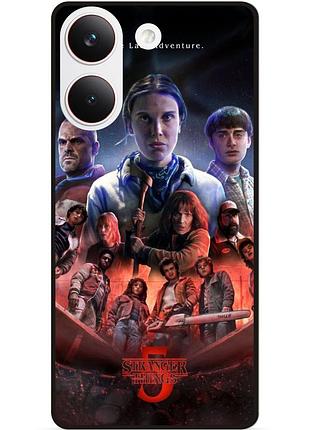Силіконовий бампер чохол для xiaomi poco x8 pro з малюнком дивні справи дивні дива