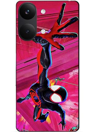 Силіконовий чохол бампер для xiaomi poco x8 pro max з малюнком spider man людина-павук