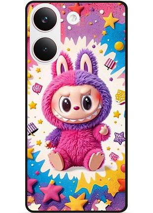 Силіконовий бампер чохол для xiaomi poco x8 pro з малюнком labubu лабубу
