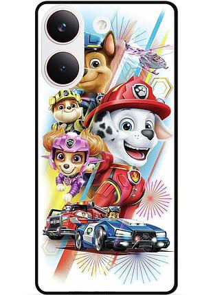 Силіконовий чохол бампер для xiaomi poco x8 pro з малюнком щенячий патруль