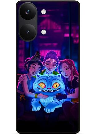 Силіконовий чохол бампер для xiaomi poco x8 pro max з малюнком demon hunters k-pop