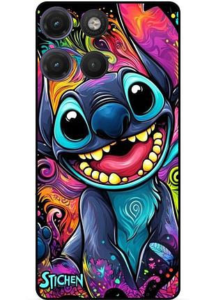 Силіконовий бампер чохол для motorola moto g17 з малюнком стіч stitch