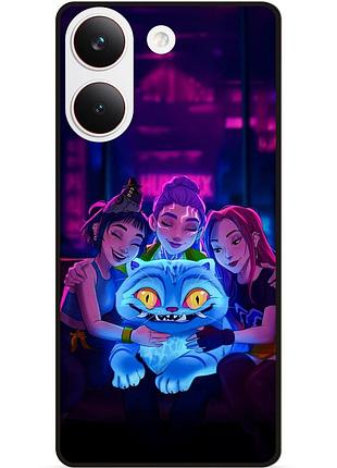 Силіконовий чохол бампер для xiaomi poco x8 pro з малюнком demon hunters k-pop