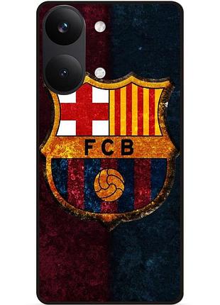 Силіконовий чохол бампер для xiaomi poco x8 pro max з малюнком барселона barcelona