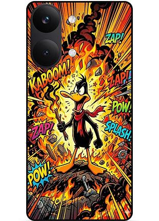 Силіконовий чохол бампер для xiaomi poco x8 pro max з малюнком daffy duck даффи дак