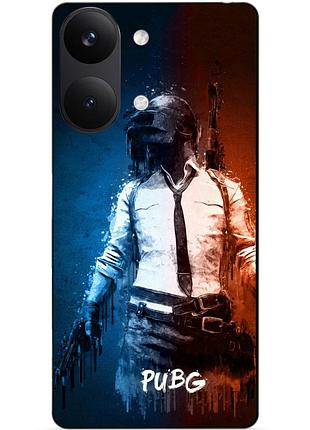 Силіконовий чохол бампер для xiaomi poco x8 pro max з малюнком pubg пабг