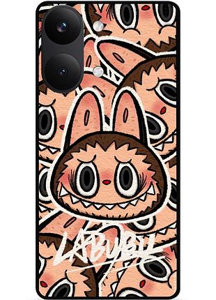 Силіконовий бампер чохол для xiaomi poco x8 pro max з малюнком лабубу labubu