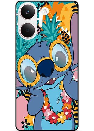 Силіконовий бампер чохол для xiaomi poco x8 pro з малюнком стіч stitch