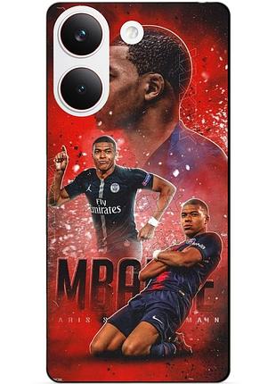Силіконовий бампер чохол для xiaomi poco x8 pro з малюнком мбаппе псж mbappe