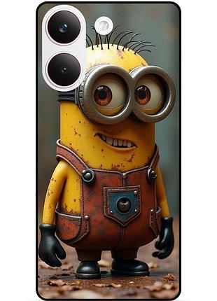 Силіконовий чохол бампер для xiaomi poco x8 pro з малюнком міньйон кевин minion