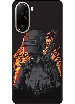Силіконовий чохол бампер для xiaomi redmi a7 pro з малюнком pubg пабг