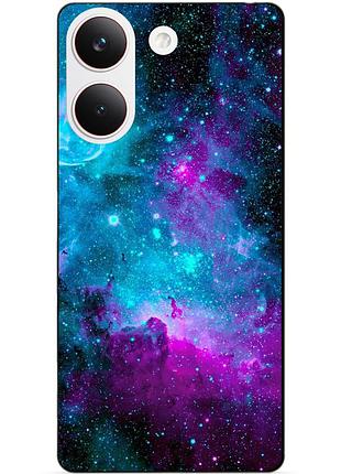 Силіконовий чохол бампер для xiaomi poco x8 pro з малюнком галактика космос